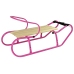 Metal Sled with Backrest Strap Pink