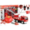 Set Of Fireman FIre Engine Car Helmet Extinguisher Saw 14 Elements