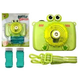 The camera blows soap bubbles Battery Green Bubble Generator