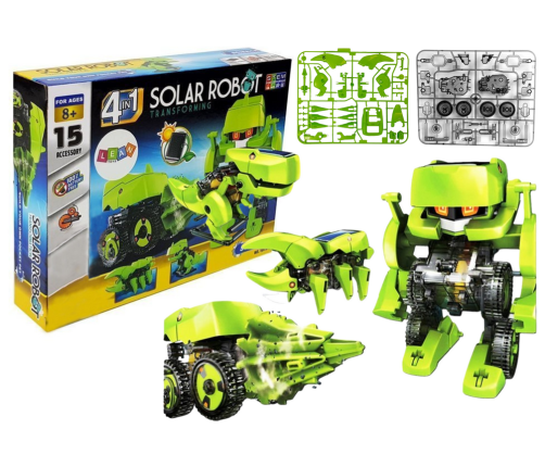 Robot Solarny 4 w 1 Tyranozaur Rex Owad Zestaw Edukacyjny Naukowy