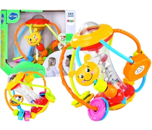 Colourful Ball Rattle Slide Beads Spiral