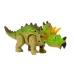 Dinosaur on Battery Triceratops Green