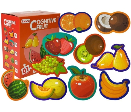 Educational Puzzle For Babies Fruits 5 Parts 40 Pieces