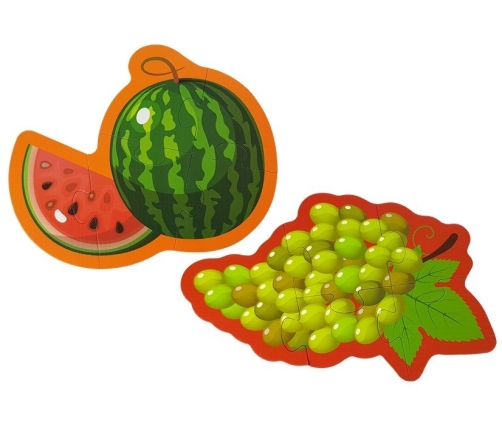 Educational Puzzle For Babies Fruits 5 Parts 40 Pieces