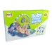 Baby Mat with Foam Rattles Teething Ring Mirror Sound Blue