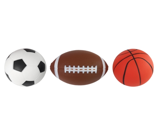 Soft Sports Ball Set 3in1 Football Basketball