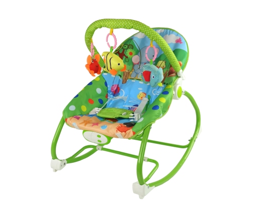 Rocking Chair 2in1 Green Sounds Vibration