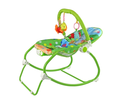 Rocking Chair 2in1 Green Sounds Vibration