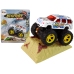 Resorak Monster Truck  Pull Back drive  Rubber tyres Metal body + Evolving Ramp