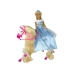 Set Doll Horse Accessories Crown Blue Dress