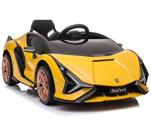 Электрический спортивный автомобиль для детей Lamborghini Sian Yellow