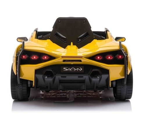 Электрический спортивный автомобиль для детей Lamborghini Sian Yellow