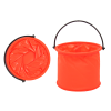 Folding Bucket Multifunctional PVC For Water Orange