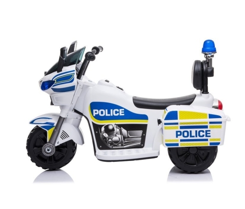 Electric Ride-On Police Motorbike TR1912 White