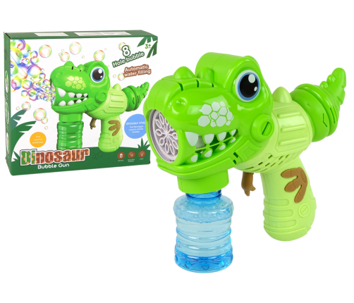 Soap Bubble Machine Dinosaur Green Liquid