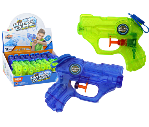 Mini Water Gun Handy, green,  blue, range 7-8 m