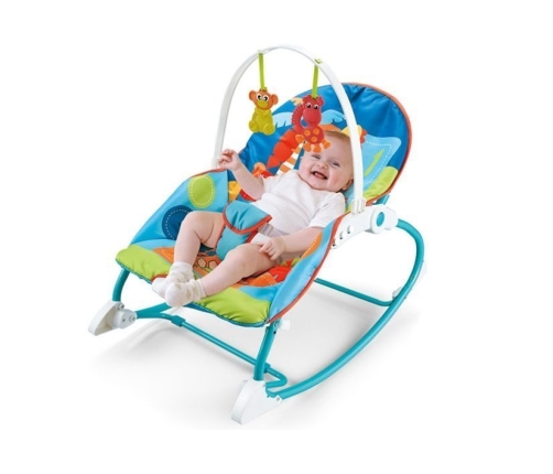 Cradle Rocker Chair 2 in 1 Feeding Chair Blue