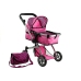 2in1 Doll Bogie and Stroller Alice - Pink and with Dots