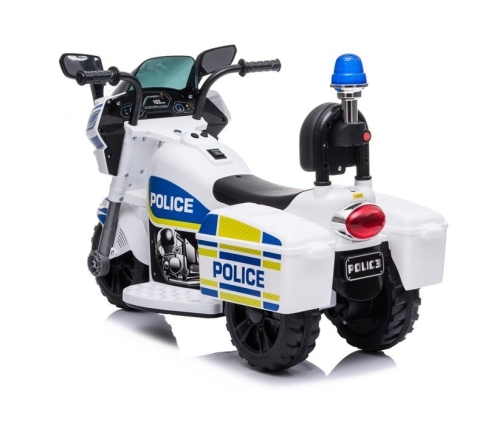 Electric Ride-On Police Motorbike TR1912 White