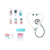 Little Doctor Medical Kit In Suitcase Lights Sounds Blue