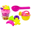 Sand Bucket Set Watering Can Molds Pink Sweets 8 pcs.