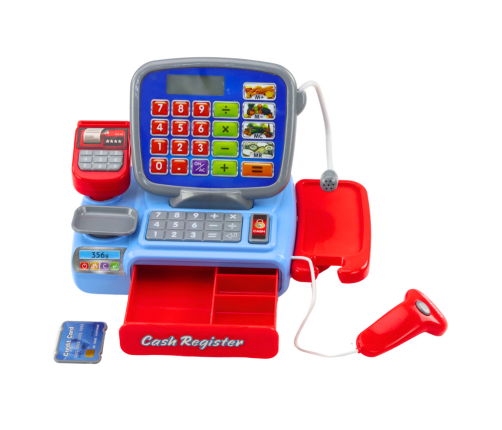 Cash Register With Barcode Scanner 21 Pieces