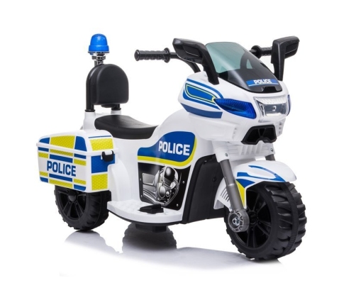 Electric Ride-On Police Motorbike TR1912 White