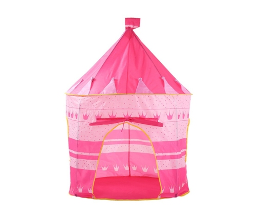 Tent  Princess Palace For Kids Garden Crown Pink