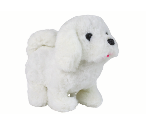 Walking Dog Interactive Toy Barking White