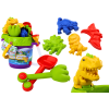 Sand Bucket Set with Shower Watering Can and Molds Dinosaurs Set