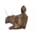 Rhinoceros Animal Hand Puppet Brown