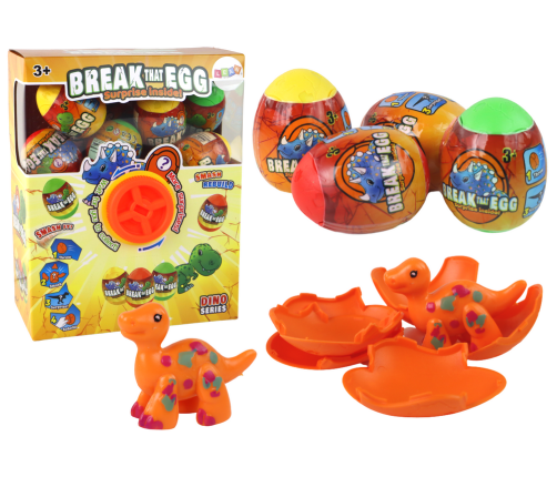 Cracking Dinosaur Egg Draw Colorful Shell 12 pcs.