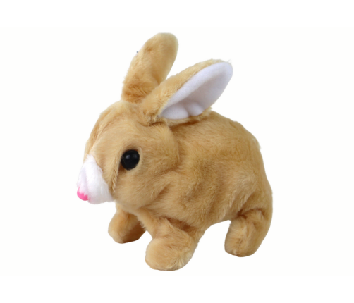 Walking Bunny Interactive Toy Short Hair Beige