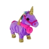 Mascot Horse Interactive Unicorn Purple Golden Wings