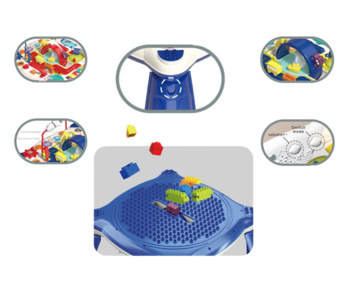 Interactive Educational Table Blue Transport Vehicles Traffic