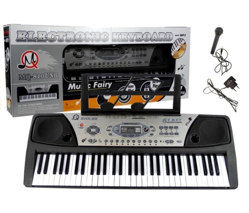 Keyboard MQ-810 MP3 with Microphone 61 Keys