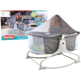 Multifunctional Bed Rocker 2in1 Children's Mat Sounds Vibrations Gray