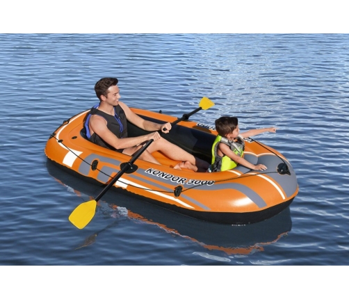 3 Seater Inflatable Dinghy 242 x 141 cm Bestway 61102