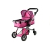 2in1 Doll Bogie and Stroller Alice - Pink and with Dots