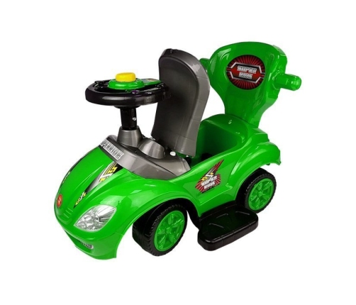 Машина каталка с ручкой Mega Car 3in1 Green