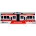 Articulated Bus with Friction Drive Red