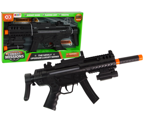 Large Mission Combat Machine Gun With light sound effects and vibrations