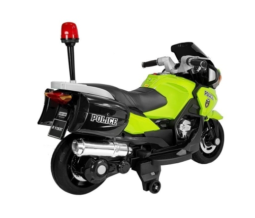 Детский электромотоцикл Police Motorbike HZB118 Green