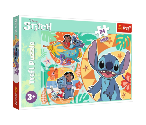 Puzzle 24pcs Maxi Happy Day Lilo&Stitch Trefl 14365