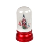 Christmas Dome Decoration Snow Santa Claus Red