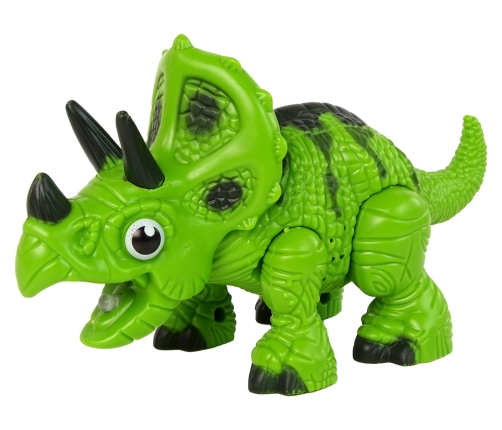 Interactive Dinosaur Triceratops Steam Water Sound Green