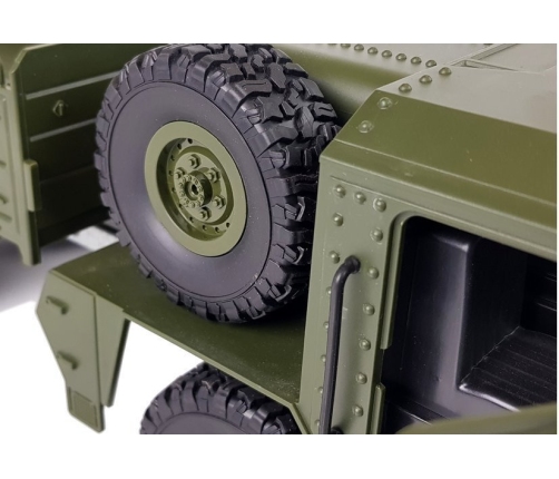 Military Remote-Controlled Car 47 cm All-Terrain Transporter 6 Wheels R/C