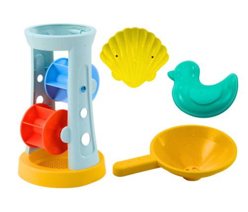 Sand Toy Set Grinder Rake Shovel Moulds