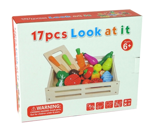 Wooden Fruit and Vegetable Chopping Set