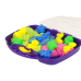 Magic Kinetic Sand in a suitcase + animal moulds 1 Kilogram of sand in 3 pastel colours